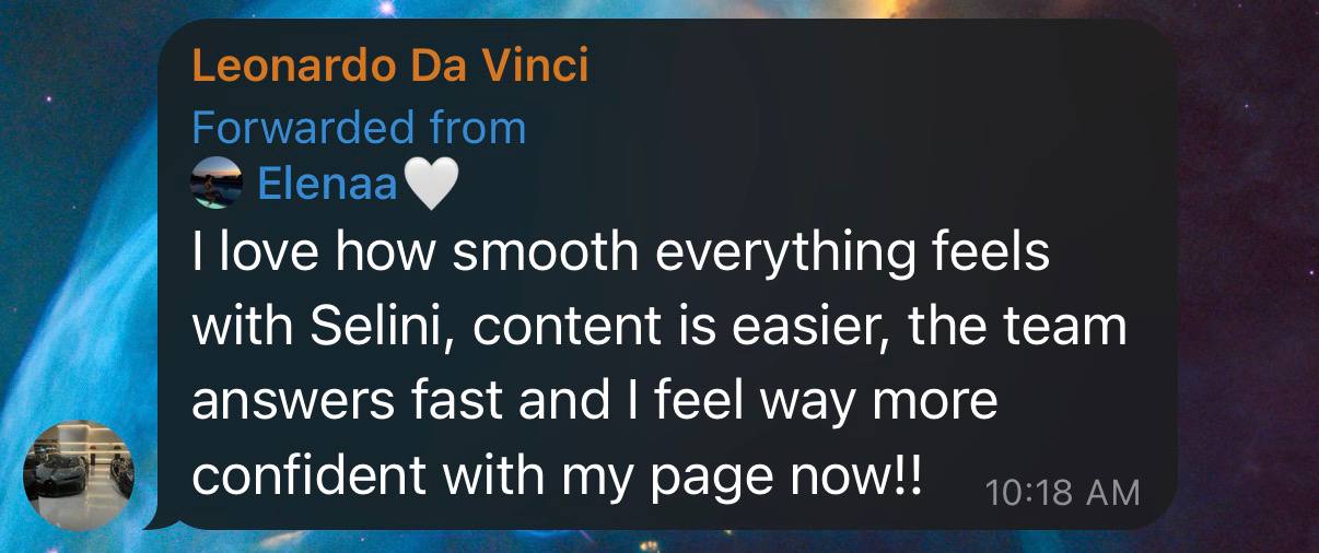 Creator feedback